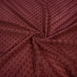 Minky Noppen Stoff / Minky Fleece – weich -Ketchup (Ketchup)