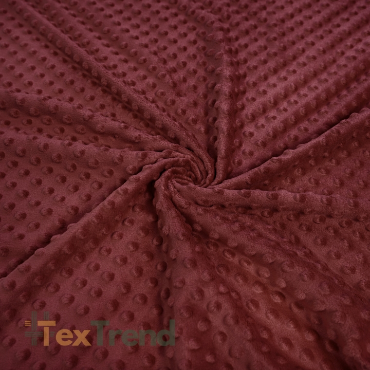 Minky Noppen Stoff / Minky Fleece – weich -Ketchup (Ketchup)
