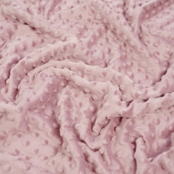 Minky Noppen Stoff / Minky Fleece – weich - pastellrosa (Sephia Rose)