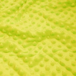 Minky Noppen Stoff / Minky Fleece – weich - Limette (Lime)