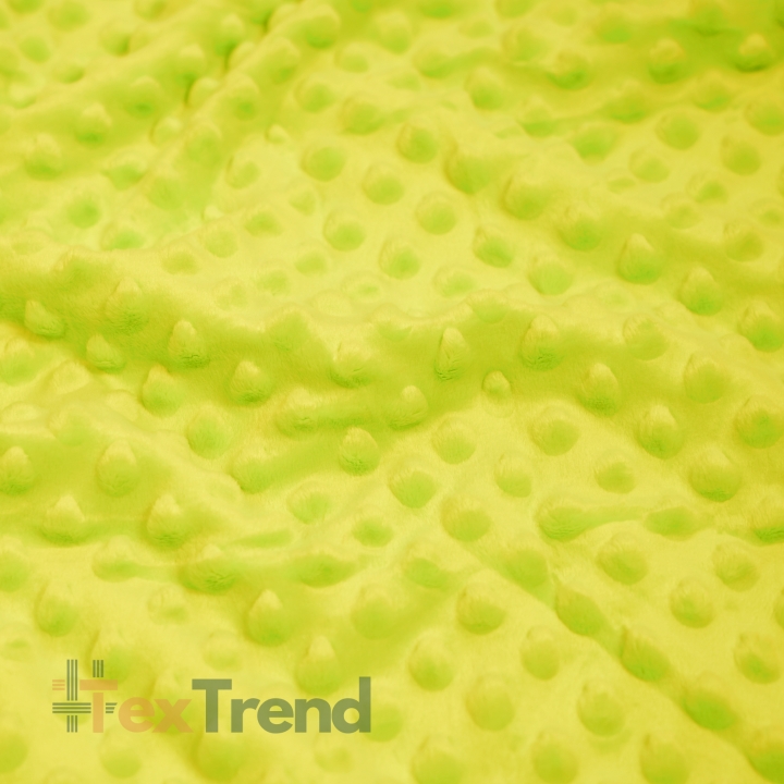 Minky Noppen Stoff / Minky Fleece – weich - Limette (Lime)
