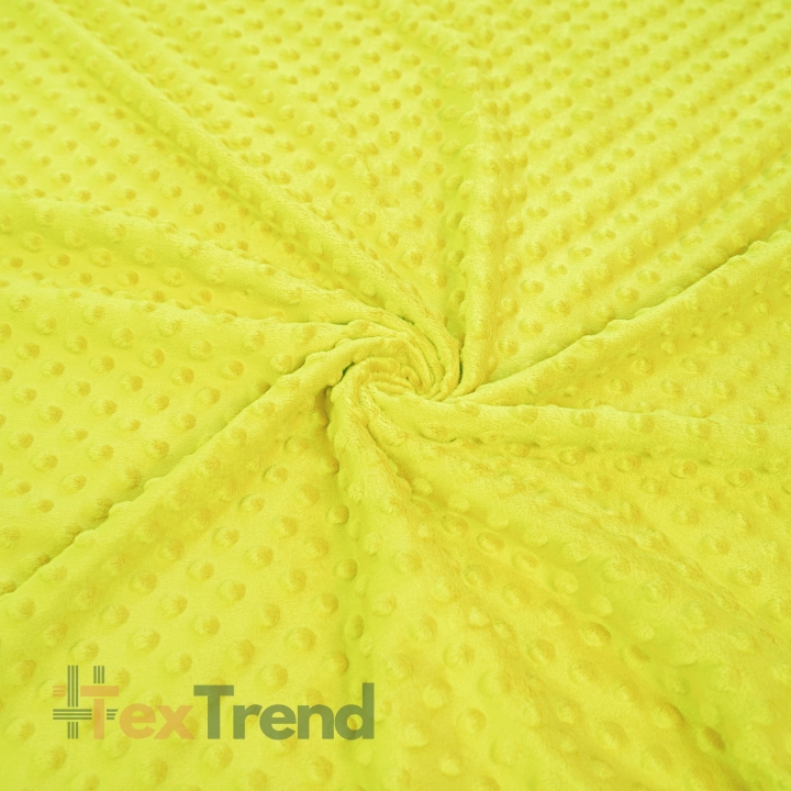 Minky Noppen Stoff / Minky Fleece – weich - Limette (Lime)
