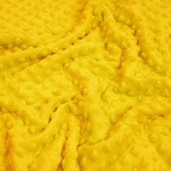 Minky Noppen Stoff / Minky Fleece – weich - 270g/m2 gelb