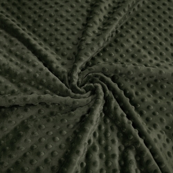 Minky Noppen Stoff / Minky Fleece – weich - faulgrün (Winter Moss)