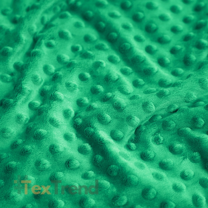 Minky Noppen Stoff / Minky Fleece – weich - grasgrün (Mint)