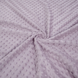 Minky Noppen Stoff / Minky Fleece – weich - grau-lila (Gray Liliac)