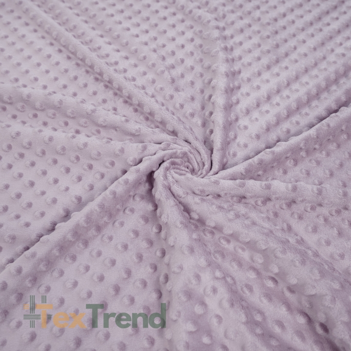 Minky Noppen Stoff / Minky Fleece – weich - grau-lila (Gray Liliac)