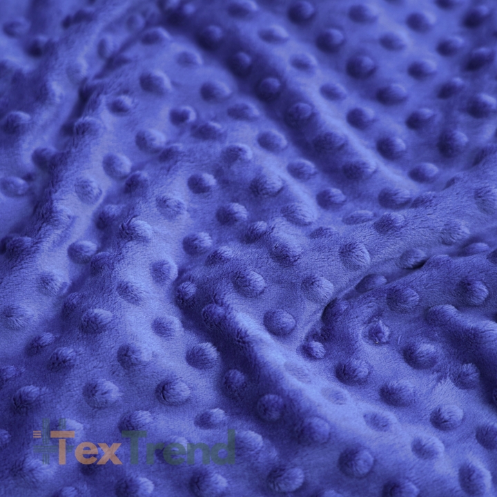 Minky Noppen Stoff / Minky Fleece – weich - kornblumenblau (Iris)
