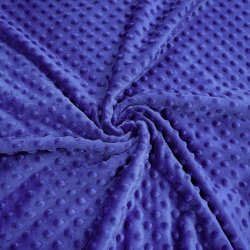 Minky Noppen Stoff / Minky Fleece – weich - kornblumenblau (Iris)