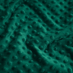 Minky Noppen Stoff / Minky Fleece – weich - grün Tannenbaum (Galapagos green)