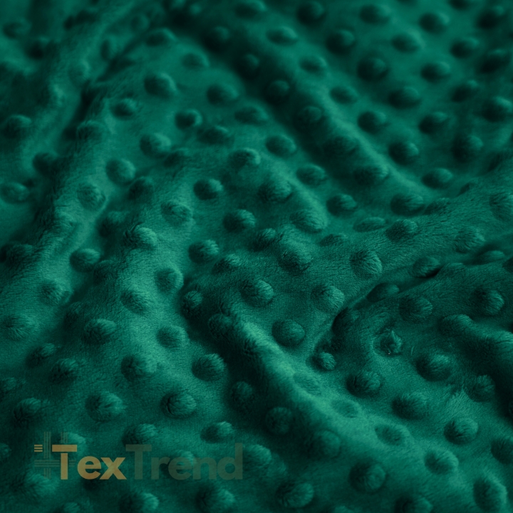 Minky Noppen Stoff / Minky Fleece – weich - grün Tannenbaum (Galapagos green)