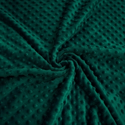 Minky Noppen Stoff / Minky Fleece – weich - grün Tannenbaum (Galapagos green)