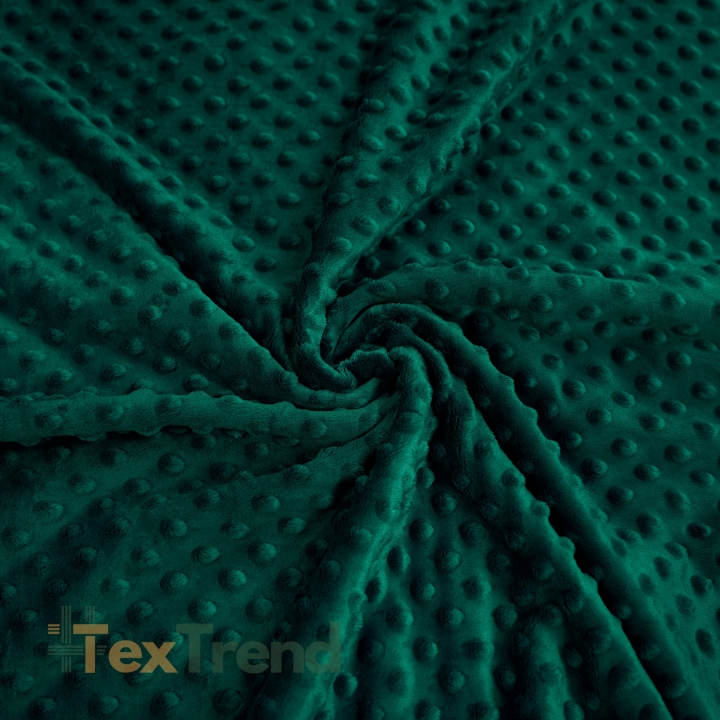 Minky Noppen Stoff / Minky Fleece – weich - grün Tannenbaum (Galapagos green)