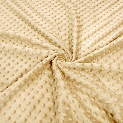 Minky Noppen Stoff / Minky Fleece – weich - Bananen (Banana Cream)