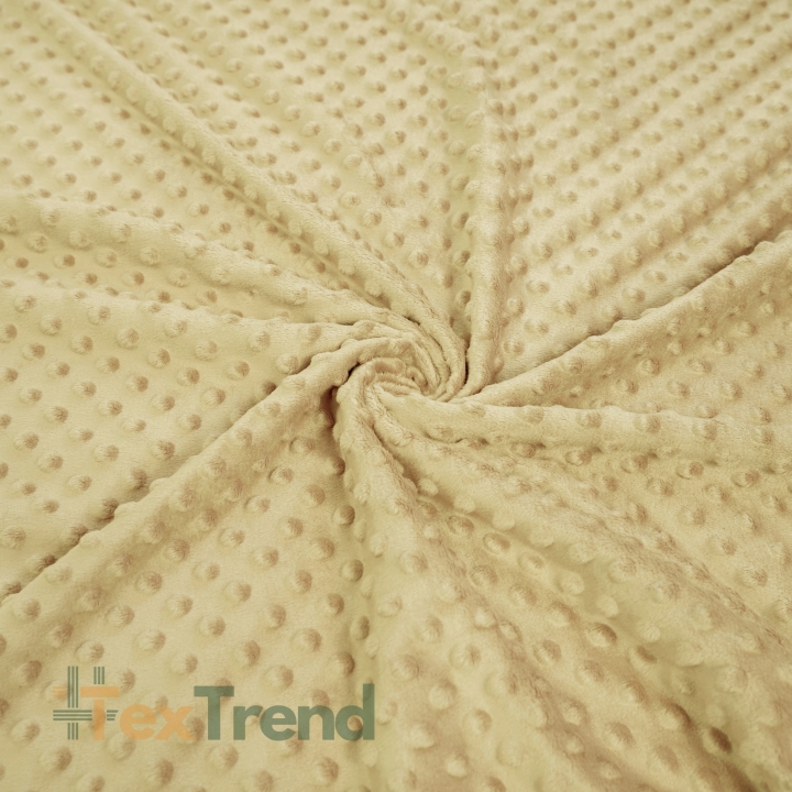 Minky Noppen Stoff / Minky Fleece – weich - 270g/m2 - hellgelb