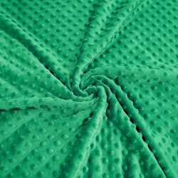 Minky Noppen Stoff / Minky Fleece – weich - 270g/m2 - grasgrün
