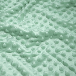 Minky Noppen Stoff / Minky Fleece – weich -helles Salbei (Sky gray)