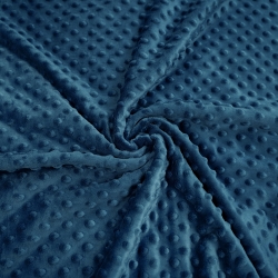 Minky Noppen Stoff / Minky Fleece – weich - 270g/m2 - hellblau