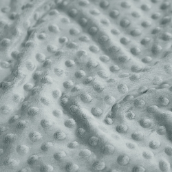 Minky Noppen Stoff / Minky Fleece – weich - silber (Light gray)