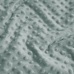 Minky Noppen Stoff / Minky Fleece – weich - Tauben grau (High Rise)