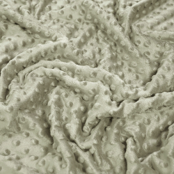 Minky Noppen Stoff / Minky Fleece – weich - kaltes Beige