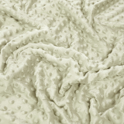 Minky Noppen Stoff / Minky Fleece – weich - warmer Beige