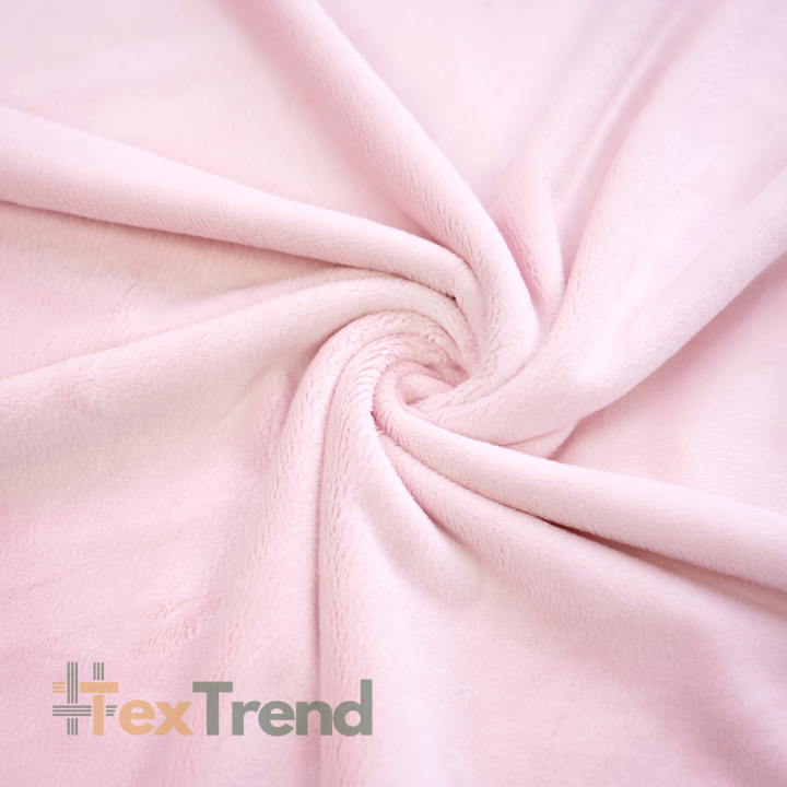 Minky Stoff / Minky Fleece – glatt – puderrosa (Blushing Bride)