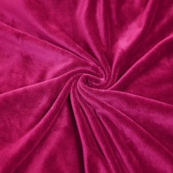 Minky Stoff / Minky Fleece – glatt – Premium fuchsia (Fuchsia)