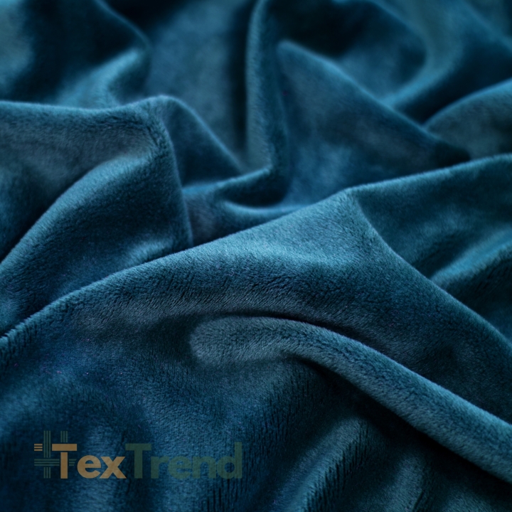 Minky Stoff / Minky Fleece – glatt – dunkelblau (Poseidon)