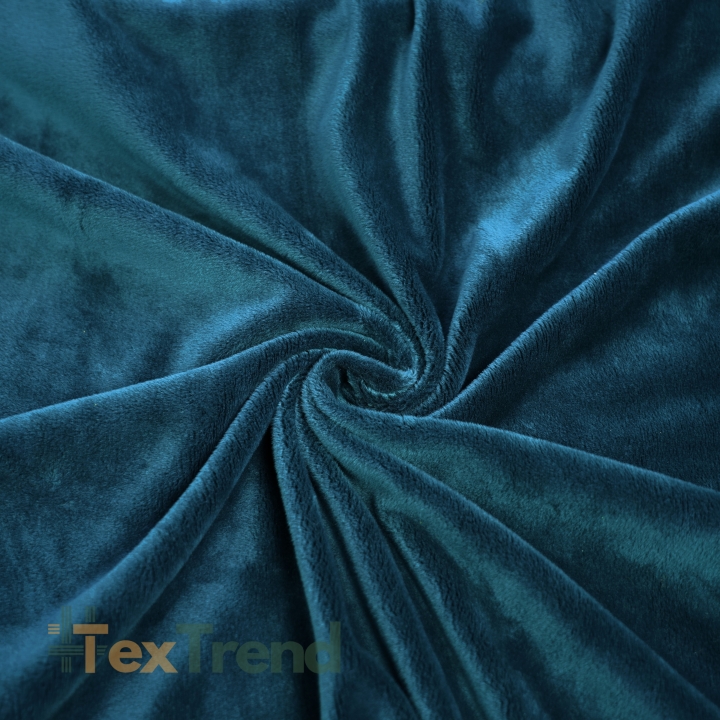 Minky Stoff / Minky Fleece – glatt – dunkelblau (Poseidon)