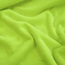 Minky Stoff / Minky Fleece – glatt – hellgrün (Jasmin Grün)