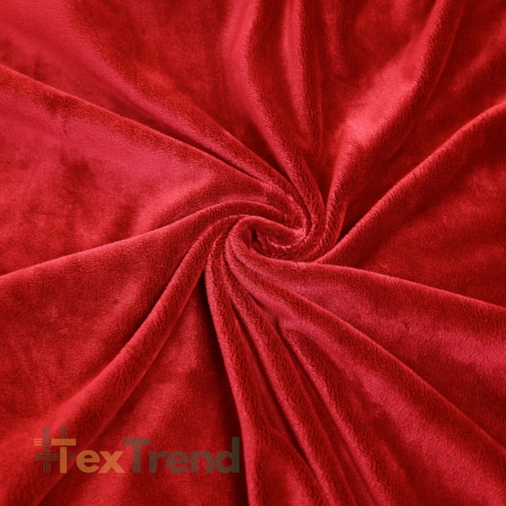 Minky Stoff / Minky Fleece – glatt – rot (Tomate)