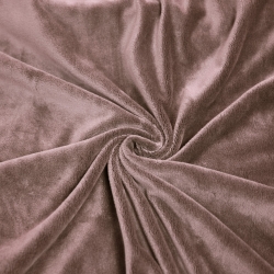 Minky Stoff / Minky Fleece – glatt – dunkel schmutzig rosa (Nostalgia Rose)