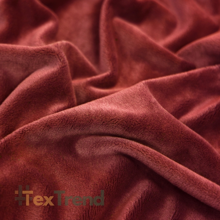 Minky Stoff / Minky Fleece – glatt – Ketchup