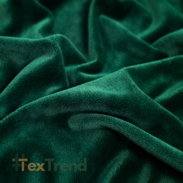 Minky Stoff / Minky Fleece – glatt – Flaschengrün (Green Bottle)