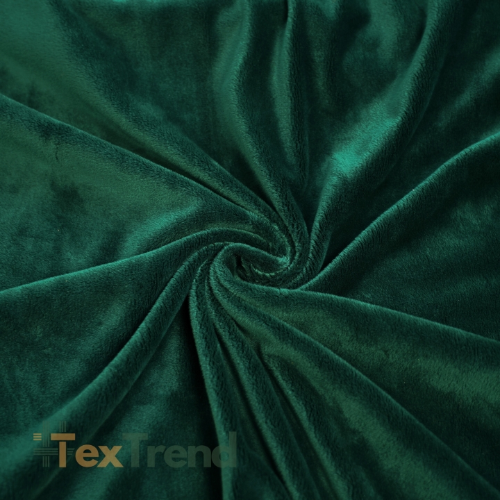 Minky Stoff / Minky Fleece – glatt – Flaschengrün (Green Bottle)