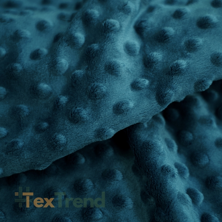 Minky Noppen Stoff / Minky Fleece – weich - marineblau (Poseidon)