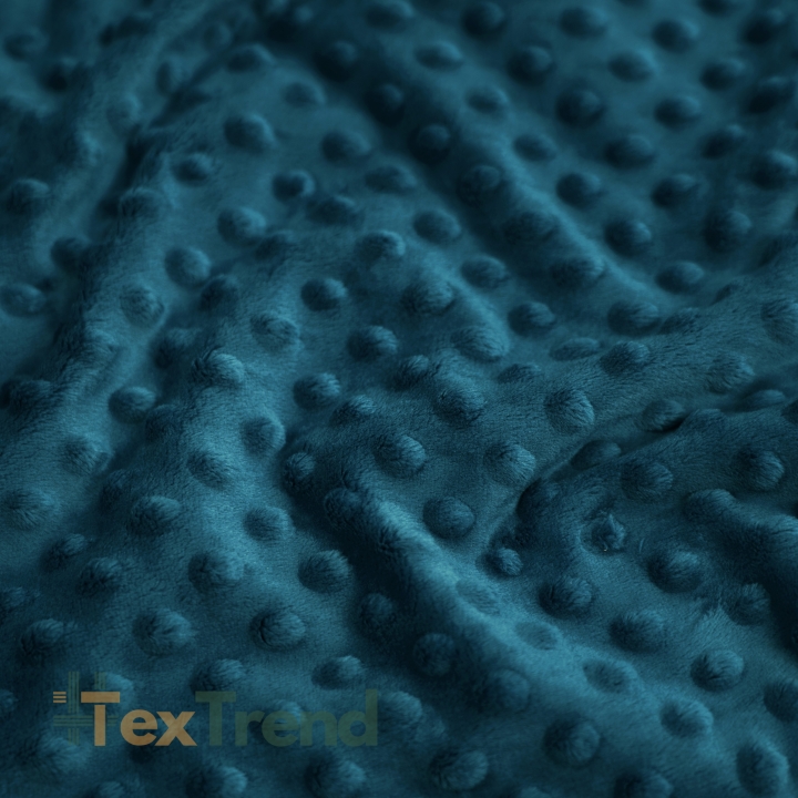 Minky Noppen Stoff / Minky Fleece – weich - marineblau (Poseidon)
