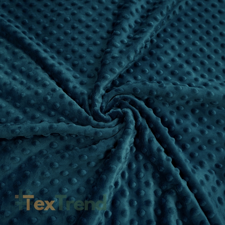 Minky Noppen Stoff / Minky Fleece – weich - marineblau (Poseidon)