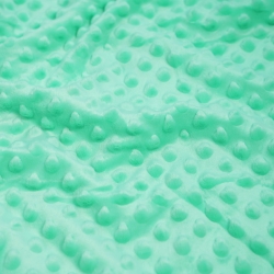 Minky Noppen Stoff / Minky Fleece – weich - mintgrün (Beach Glass)