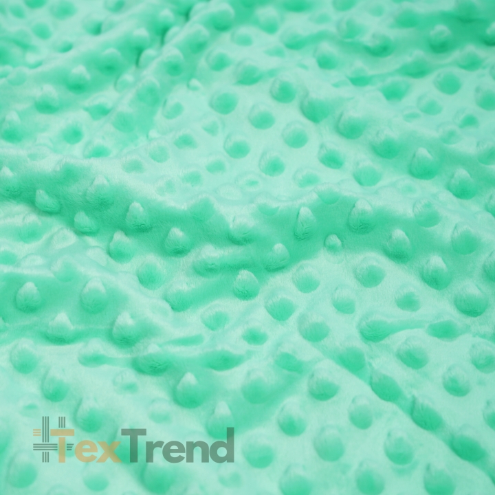 Minky Noppen Stoff / Minky Fleece – weich - mintgrün (Beach Glass)