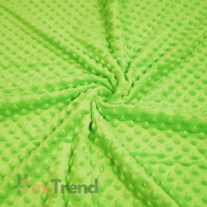 Minky Noppen Stoff / Minky Fleece – weich - hellgrün (Jasmine Green)