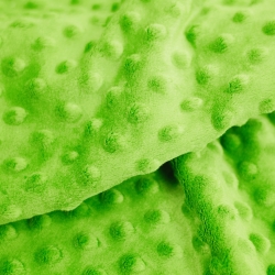 Minky Noppen Stoff / Minky Fleece – weich - 270g/m2 - hellgrün