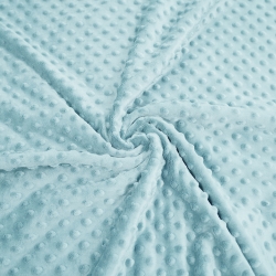 Minky Noppen Stoff / Minky Fleece – weich - 270g/m2 - hellblau