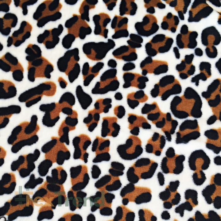 Kuschelfleece Stoff – Kinder Muster -  Muster Panther