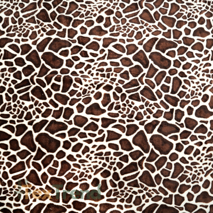 Kuschelfleece Stoff – Kinder Muster -  Giraffenmuster
