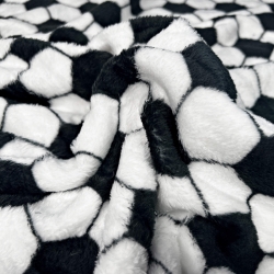 Kuschelfleece Stoff – Kinder Muster - Fußball