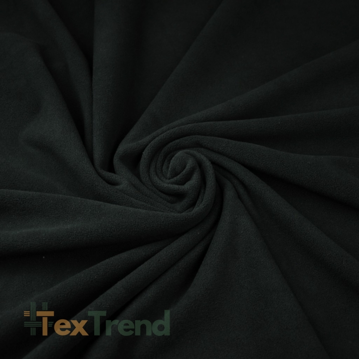 Bekleidungsfleece Stoff – schwarz