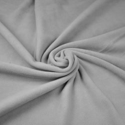 Bekleidungsfleece Stoff – hellgrau
