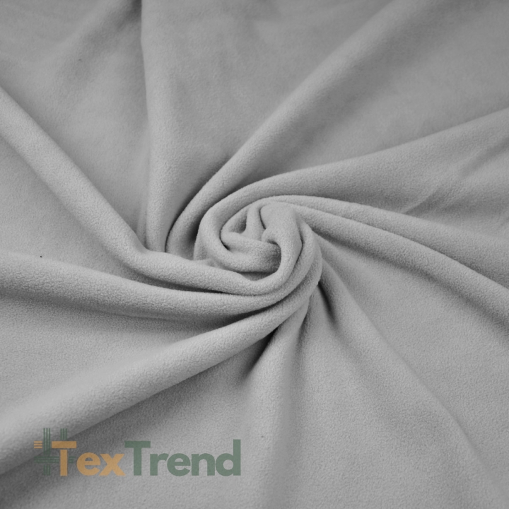 Bekleidungsfleece Stoff – hellgrau